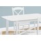 Monarch Specialties Dining Table, 48 in. Rectangular, Small, Kitchen, Dining Room, White Veneer, Wood Legs, Transitional I 1323 - alternate 7